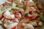 Салат с креветками