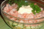 Салат с креветками
