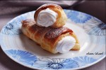 Слоеные трубочки с белковым кремом