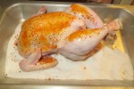 Курица на соли в духовке