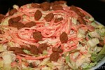 Салат с корейской морковью, копченой курицей и болгарским перцем