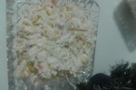 Легкий салат с крабовыми палочками (мясом)
